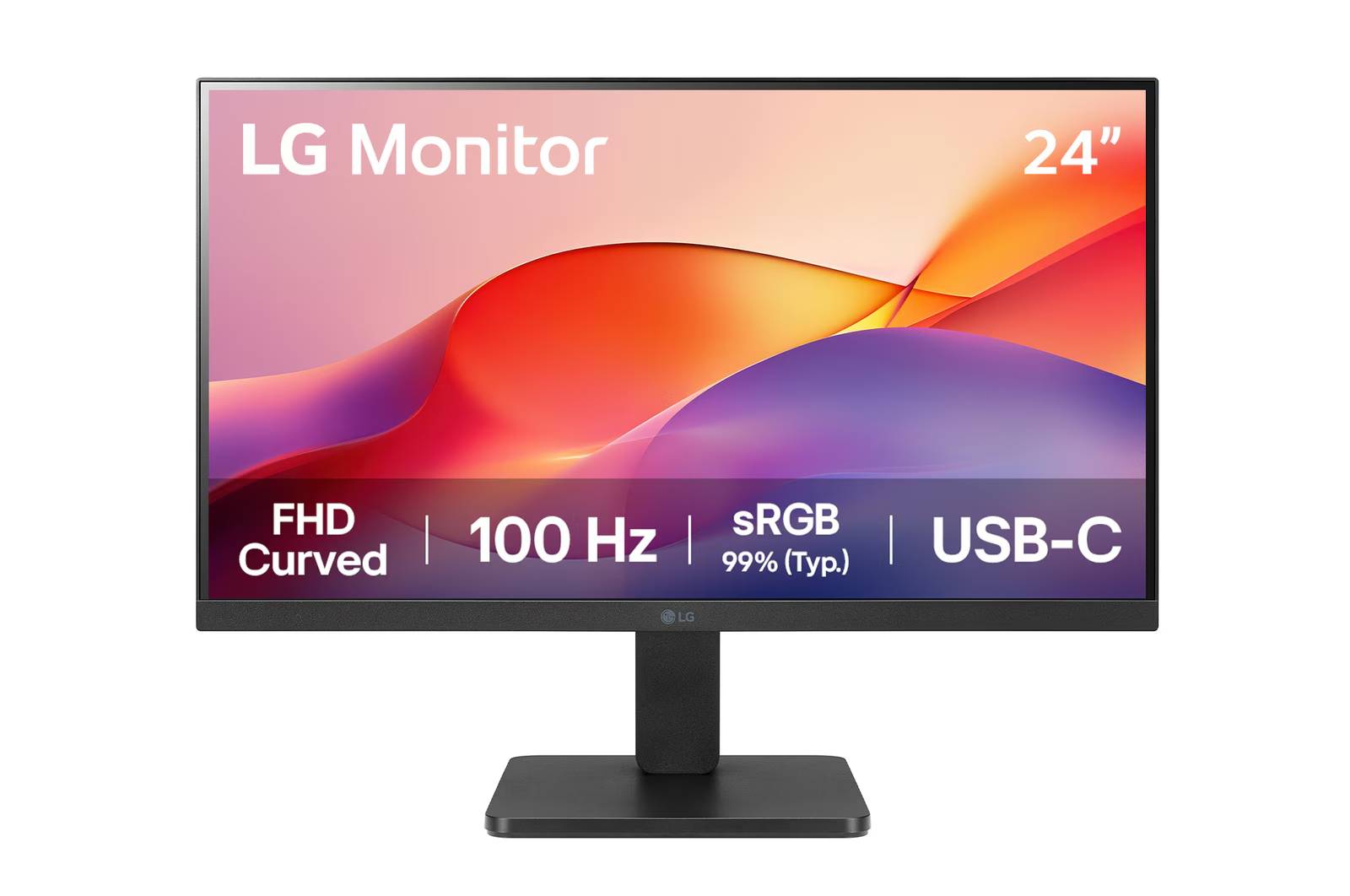 MON LG 23.8 (24U421A-B) FHD CURVO 100HZ - MON LG 23.8 (24U421A-B) FHD CURVO 100HZ -